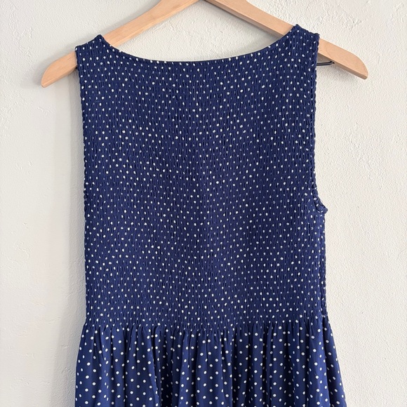 Hill House Cosima Nap Dress in Navy Polka Dot - Picture 8 of 10